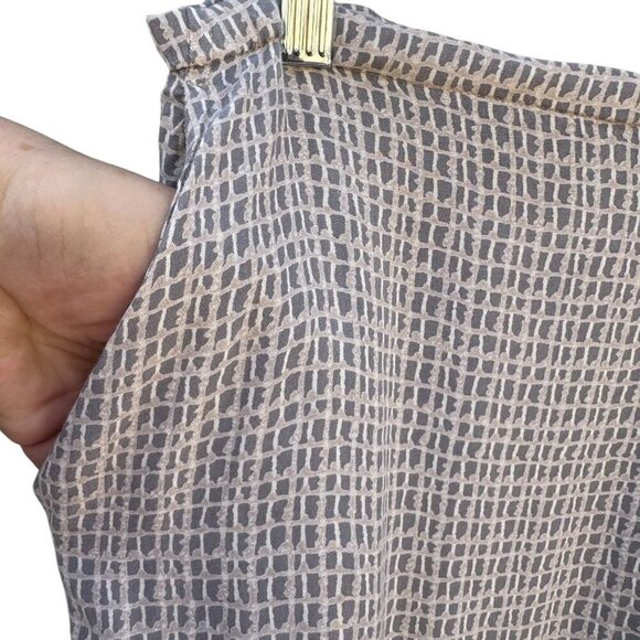 Cherokee Womens Grey White Checkered Lightweight Flowy Drawstring Waist Pants XL - Picture 4 of 9